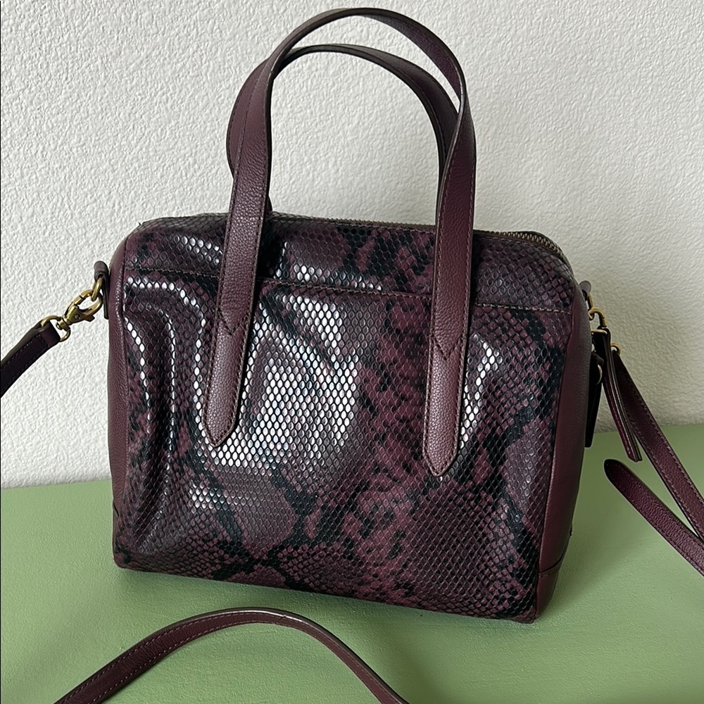 Fossil Plum Sydney Satchel